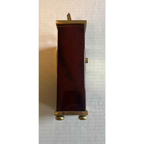 Vintage Howard Miller Rosewood Mantle Clock Model 613-528 Airline Promo Working - Picture 4 of 12